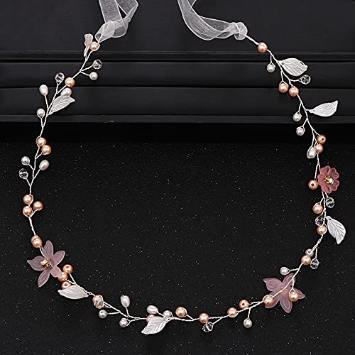 Elegant Pearl & Flower Wedding Hair Accessories for Bride - Handmade Gold & Silver Headbands, Bridal Hair Jewelry, Princess Headpiece - Perfect for Weddings, Prom, Parties & Special Occasions