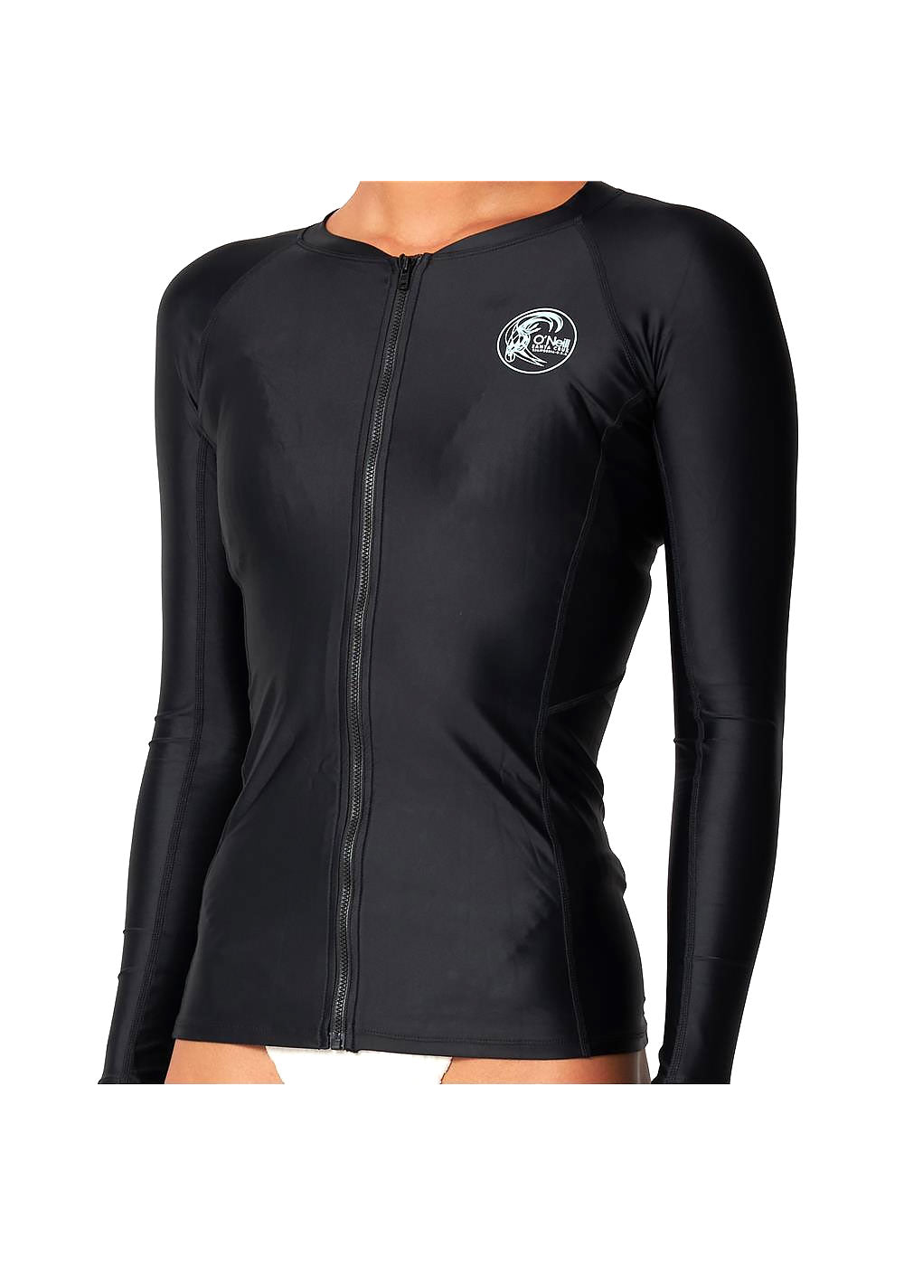 O'Neill Women's Bahia FZ Long Sleeve Rash Guard - UPF 50+ Sun Protection for Surfing, Swimming & Outdoor Activities
