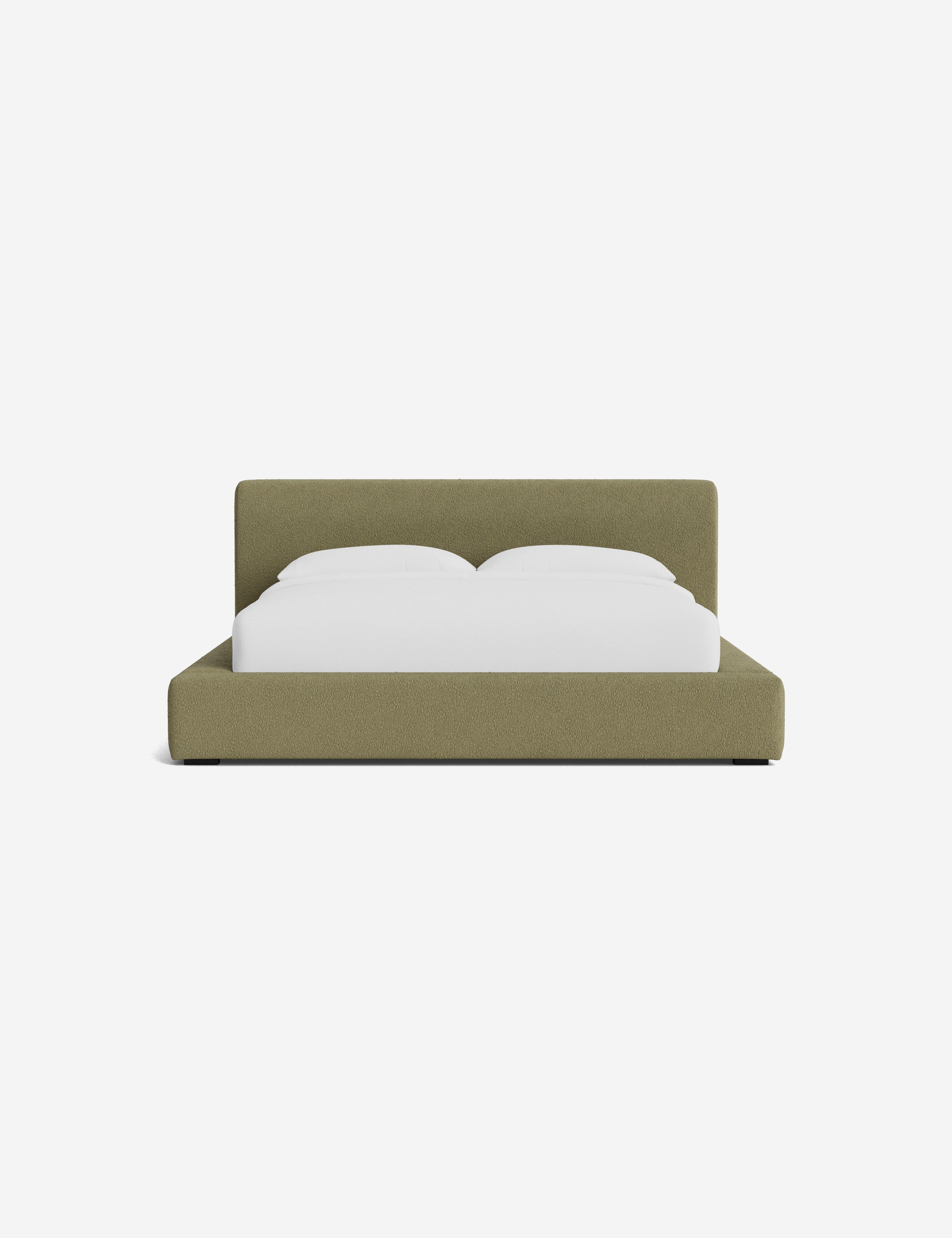 Clayton Platform Bed Frame - Modern Minimalist Wooden Bed with Sturdy Support - Perfect for Bedrooms, Guest Rooms & Small Spaces