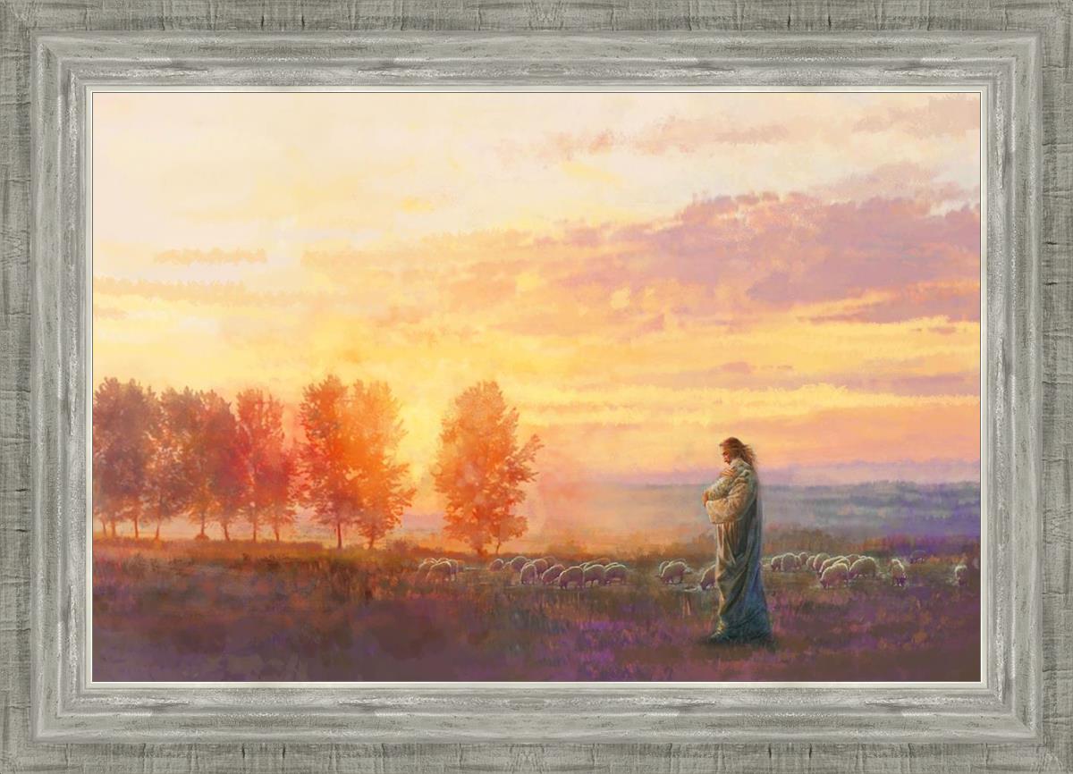 Eventide By Yongsung Kim - Premium Christian Wall Art for Home & Church Decor | Inspirational Bible Verse Canvas Painting | Perfect for Living Room, Bedroom & Worship Spaces