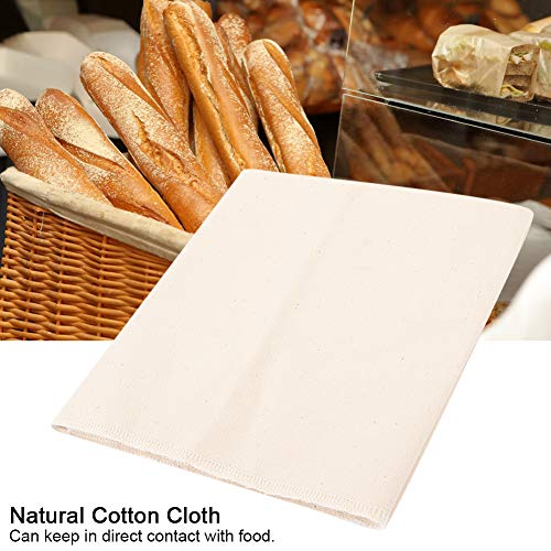 Premium Cotton Pastry Cloth for Baking French Baguettes - 45x75cm Bakers Dough Couche & Proofing Towel - Ideal for Artisan Bread Making, Sourdough, and Homemade Loaves