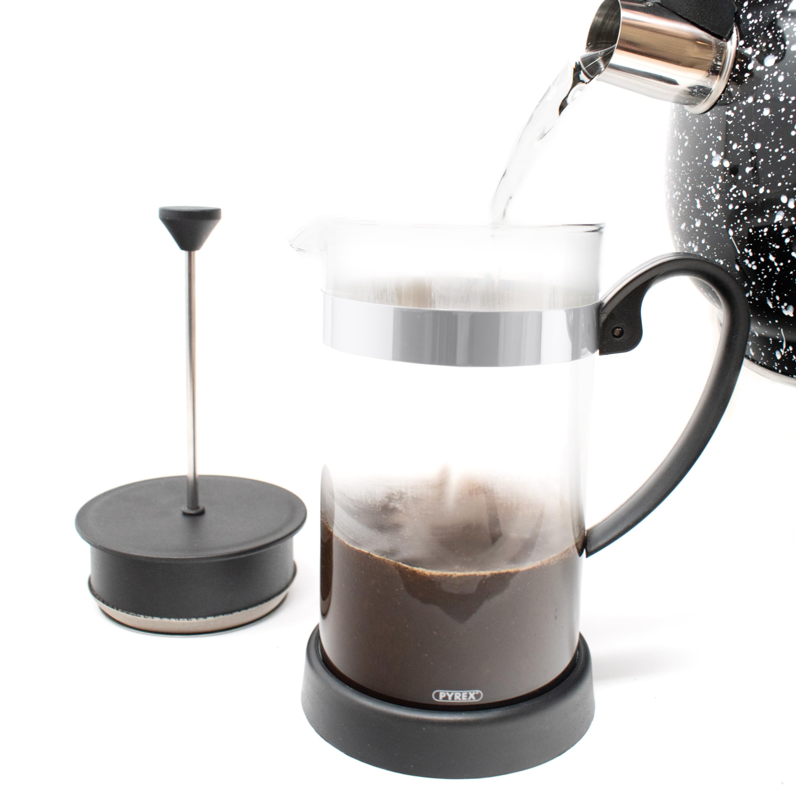 Norpro Stainless Steel Coffee and Tea Maker - 4 Cup French Press for Rich Flavor - Perfect for Home, Office, and Camping Brewing
