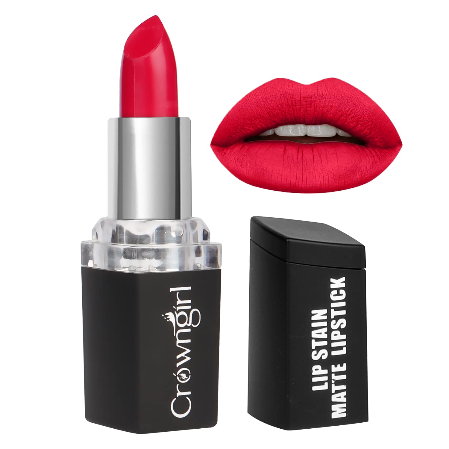 Long Lasting Matte Waterproof Lip Stain for Women - Cherry Red | Smudge Proof & Transfer Proof Lipstick | Perfect for Daily Wear, Parties & Special Occasions