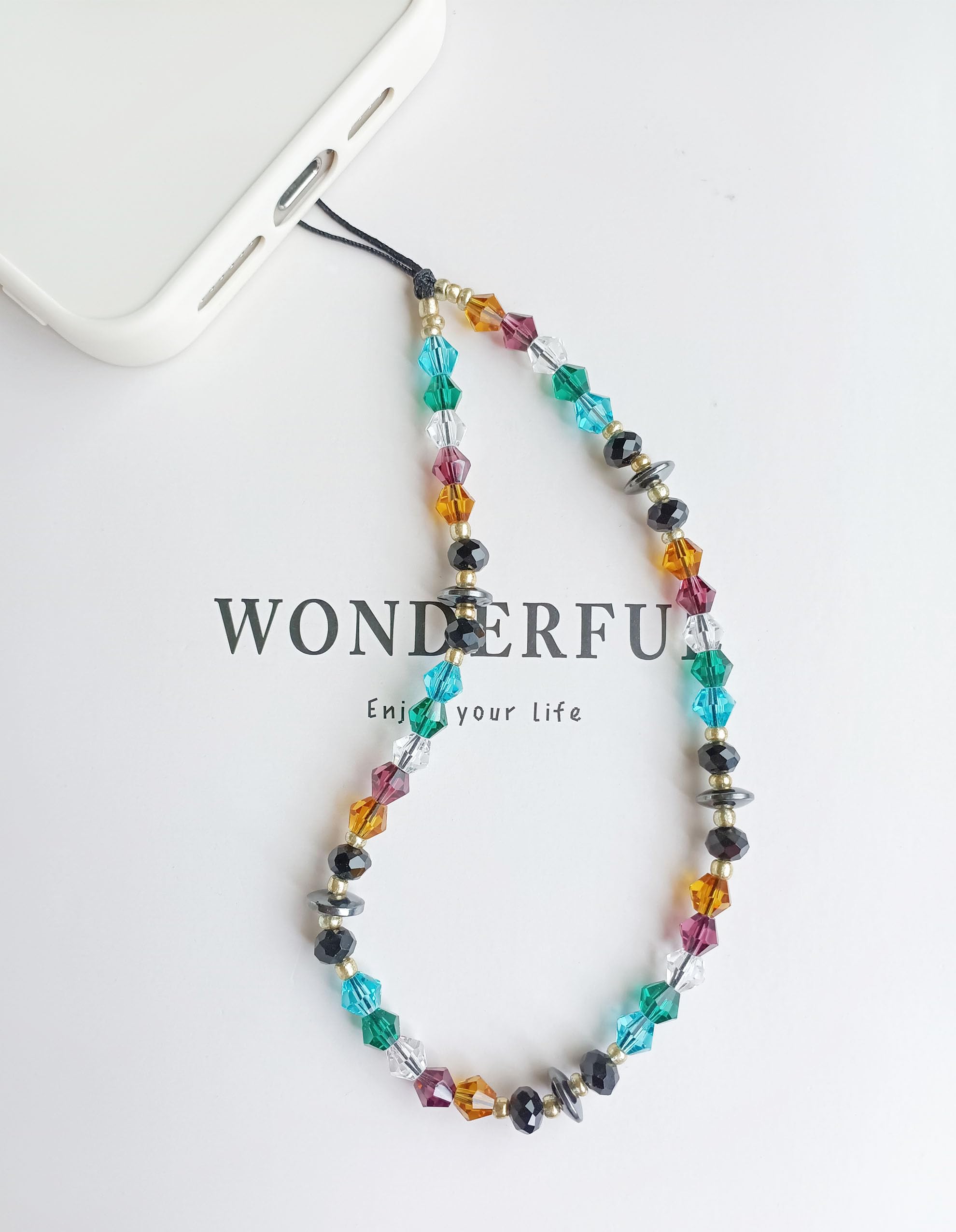 Handmade Phone Charm Wrist Strap for Women - Stylish Phone Lanyard & Chain Accessory for iPhone, Samsung | Perfect for Work, Travel & Everyday Use