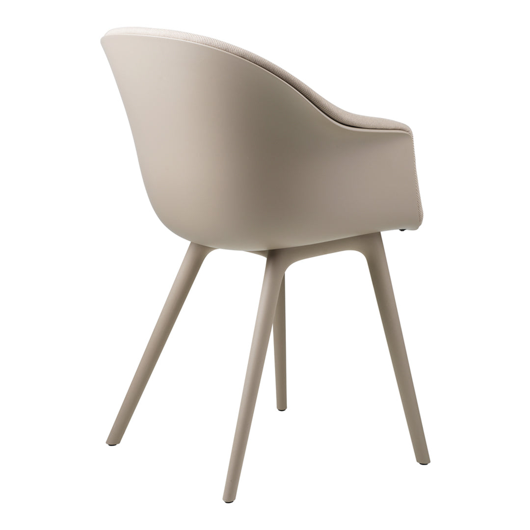Bat Dining Chair - Modern Upholstered Seat with Sturdy Plastic Base - Perfect for Kitchen, Dining Room & Restaurant Use