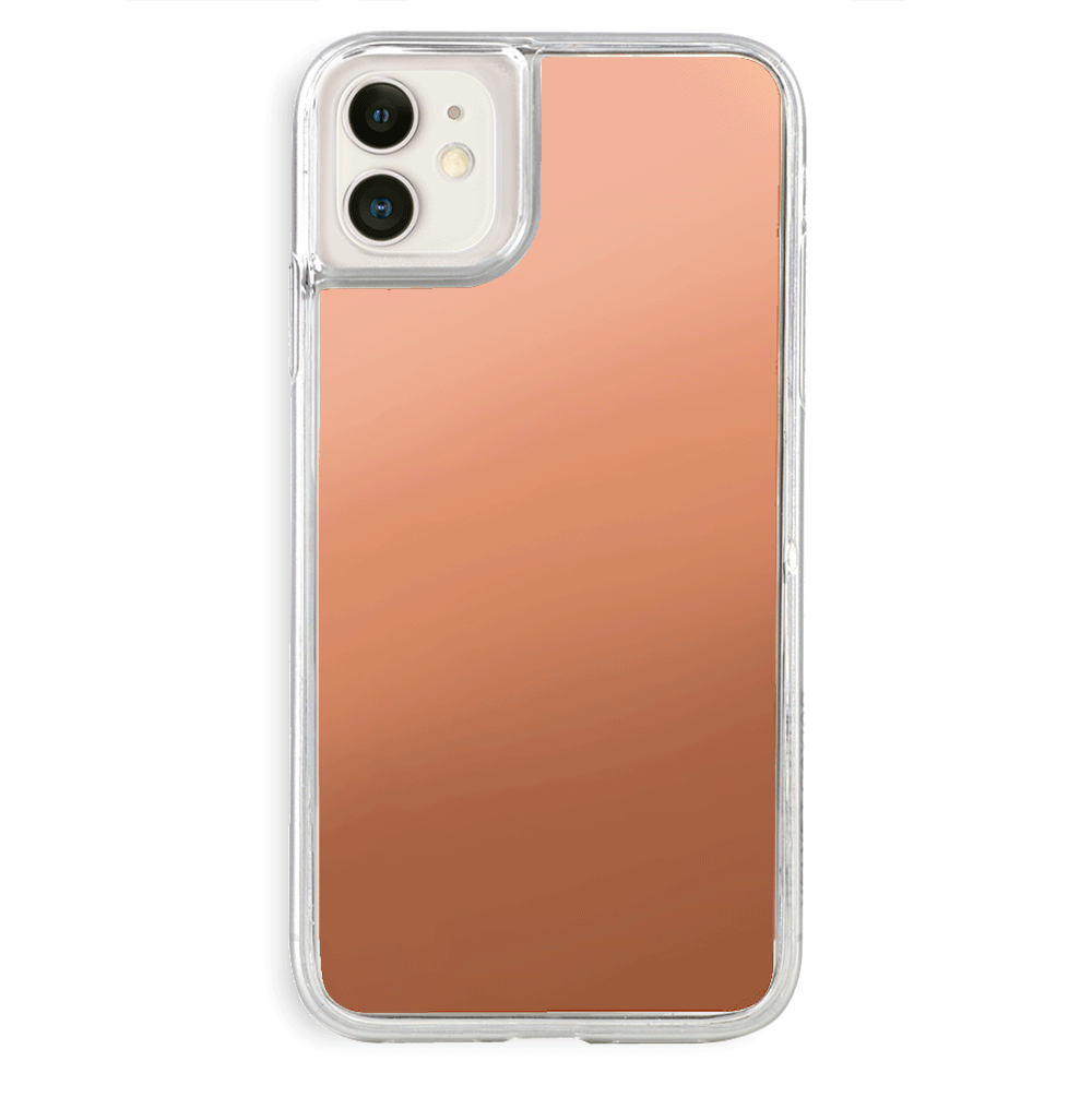 Rose Gold Reflective Mirror iPhone Case - Shatterproof Protective Cover for iPhone 13/14/15 Pro Max - Stylish Glittery Phone Case for Women & Girls - Perfect for Parties, Selfies & Night Out Accessories