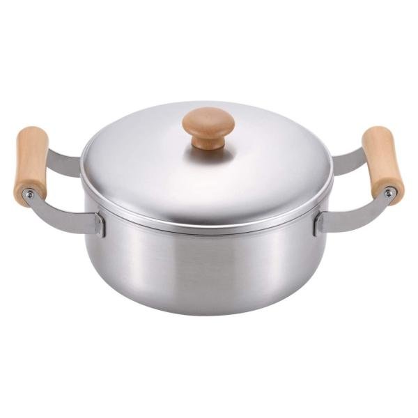 Chitose Stylish 2.8L Stainless Steel Soup Pot with Lid & Dual Handles - IH Induction Compatible for Cooking, Serving & Entertaining