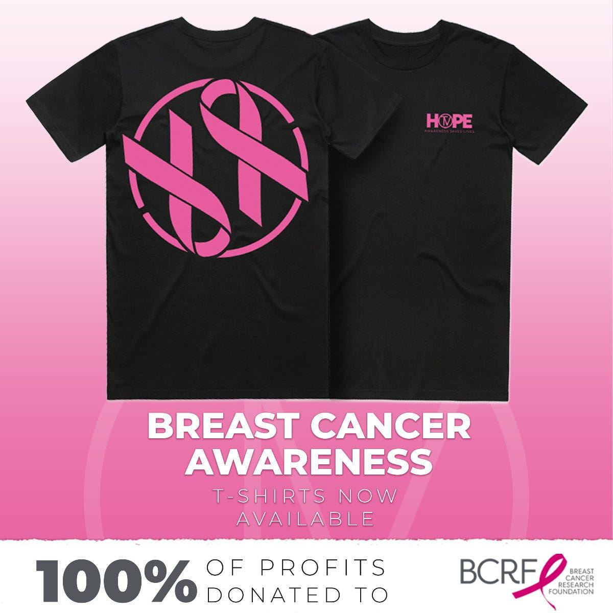 TV Breast Cancer Awareness T-Shirt for Women - Support Survivors & Fight Cancer - Perfect for Fundraisers, Walks & Awareness Events