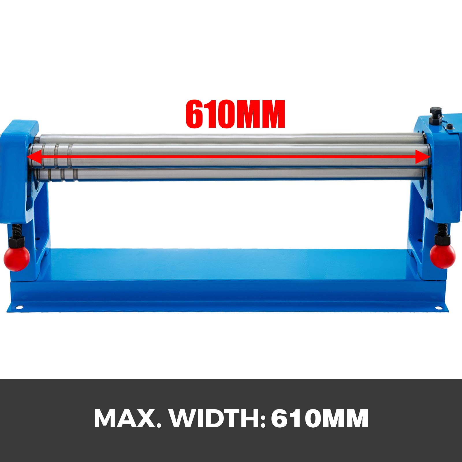 Mophorn 24 Inch Slip Roll Metal Bending Machine - 16 Gauge Steel Sheet Metal Roller with 2 Removable Rollers for Round Bending | Perfect for Metalworking, HVAC, and DIY Projects