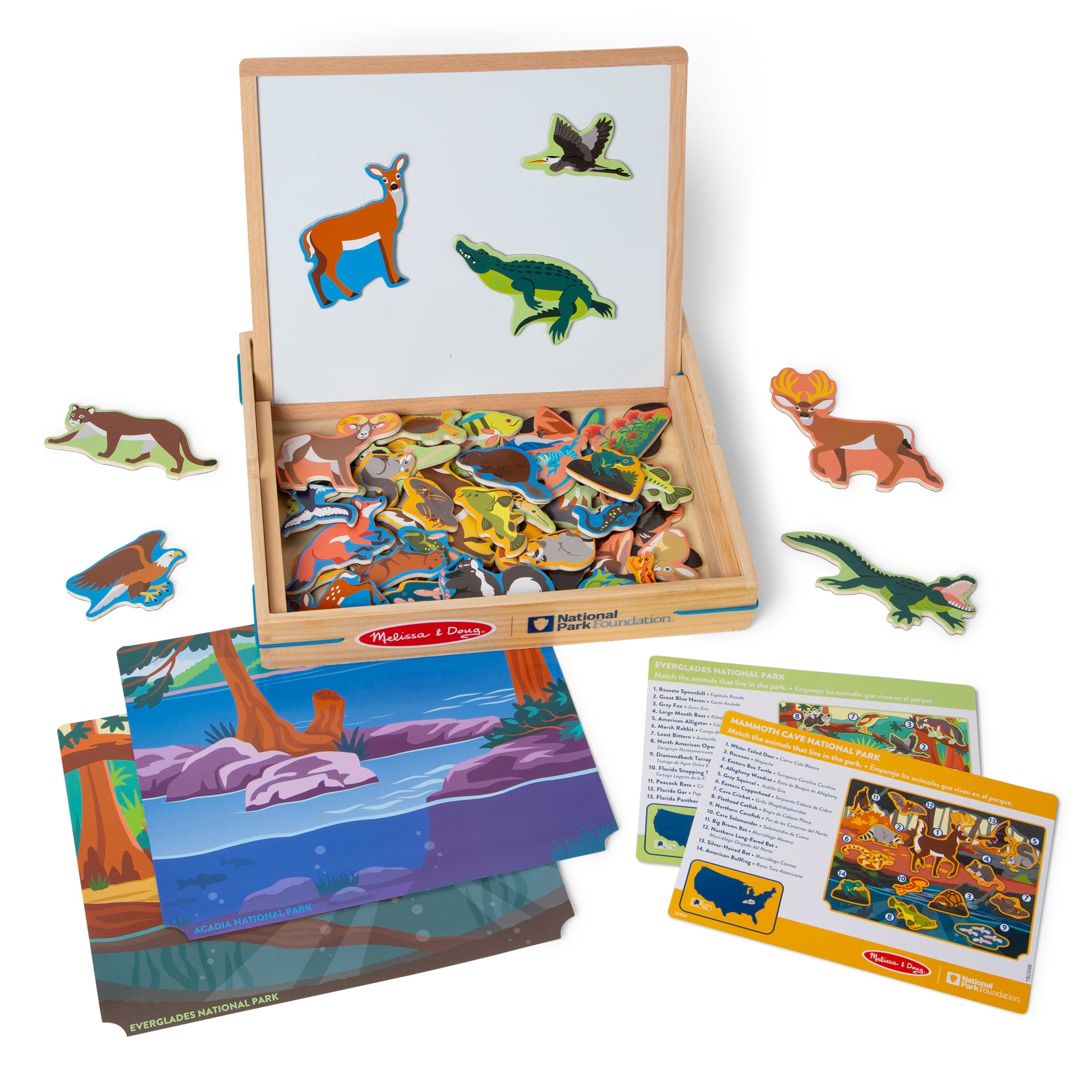 National Parks Picture Matching Magnetic Game - Fun Educational Toy for Kids - Perfect for Travel, Classroom & Family Game Night