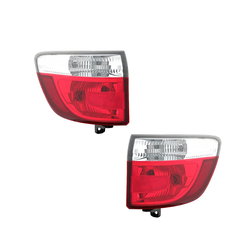 11-13 Dodge Durango Replacement Tail Lights Pair - Left Driver & Right Passenger Side LED Brake Lamps - Perfect for Night Driving & Enhanced Safety