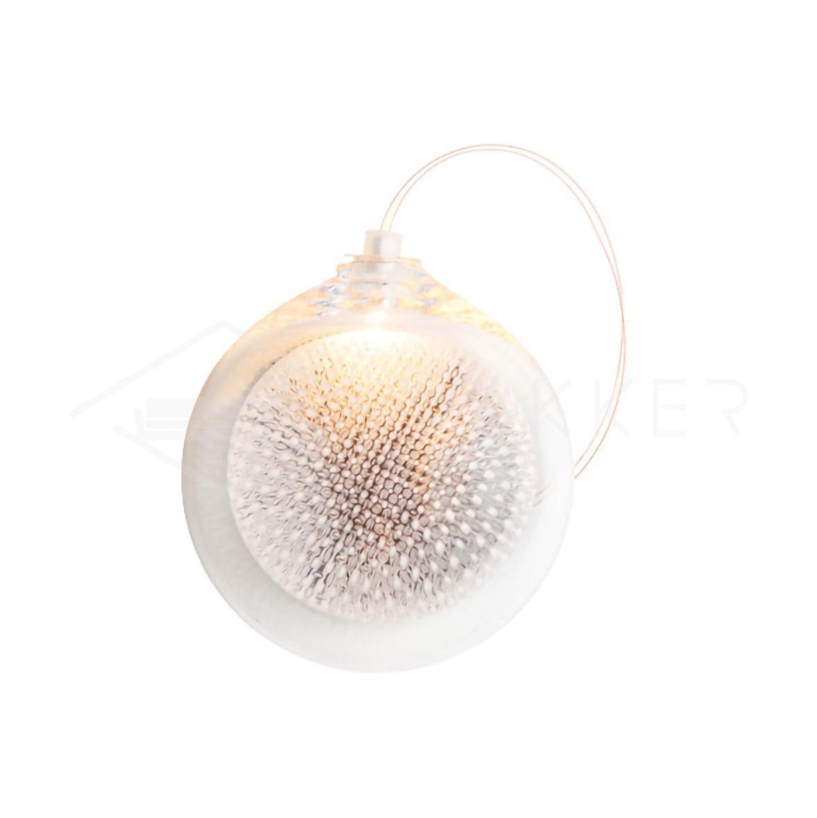 Modern Mesh Glass Wall Lamp - Sleek LED Sconce Lighting for Bedroom, Living Room & Hallway - Energy Efficient Indoor/Outdoor Wall Light Fixture