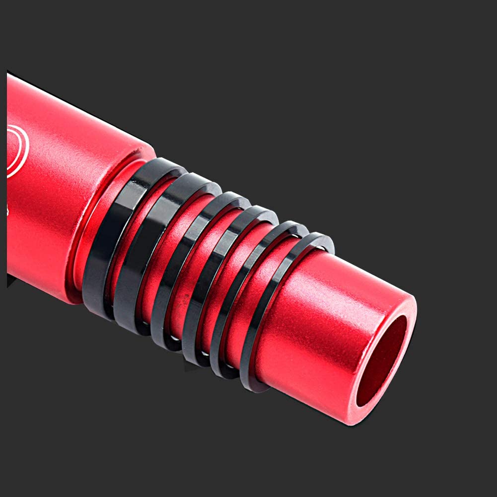 8-Piece Black Bicycle Headset Spacer Set - 1 1/8