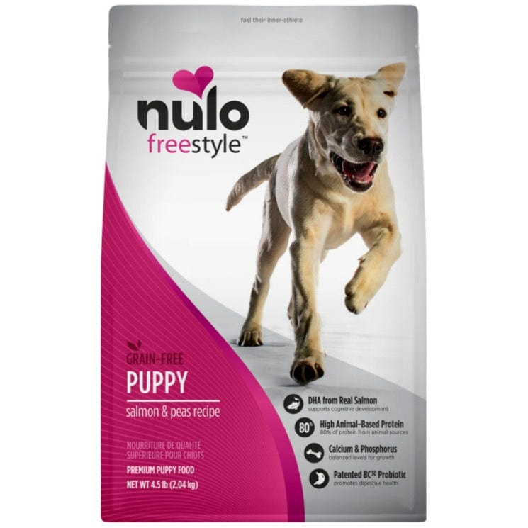 Nulo Freestyle Puppy Salmon & Peas Recipe Dry Dog Food - High Protein Grain-Free Kibble for Small & Medium Breed Puppies - Perfect for Active Puppy Training & Healthy Growth