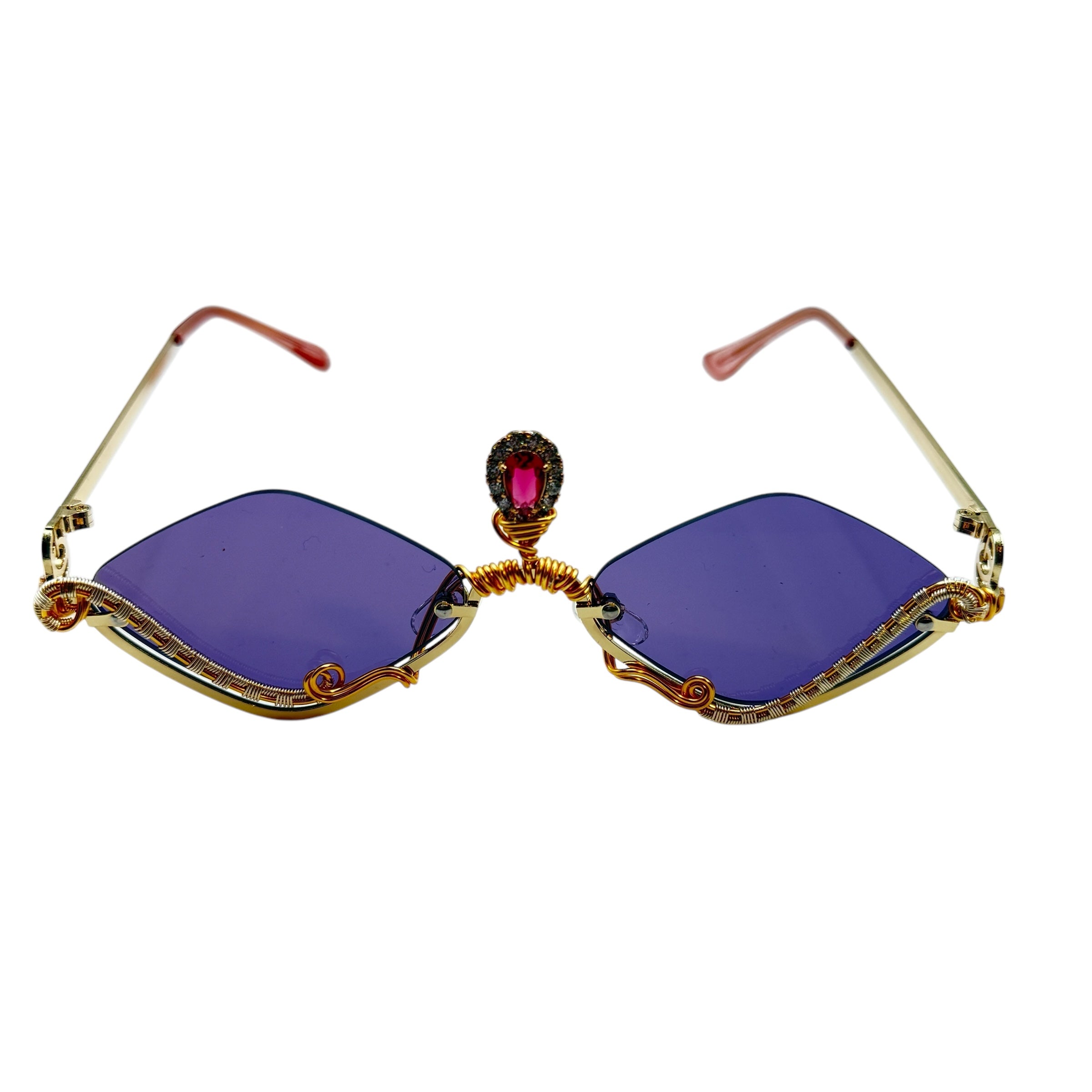 Unique Purple Prisms - One of a Kind Handmade Glass Art for Home Decor, Gifts & Spiritual Healing