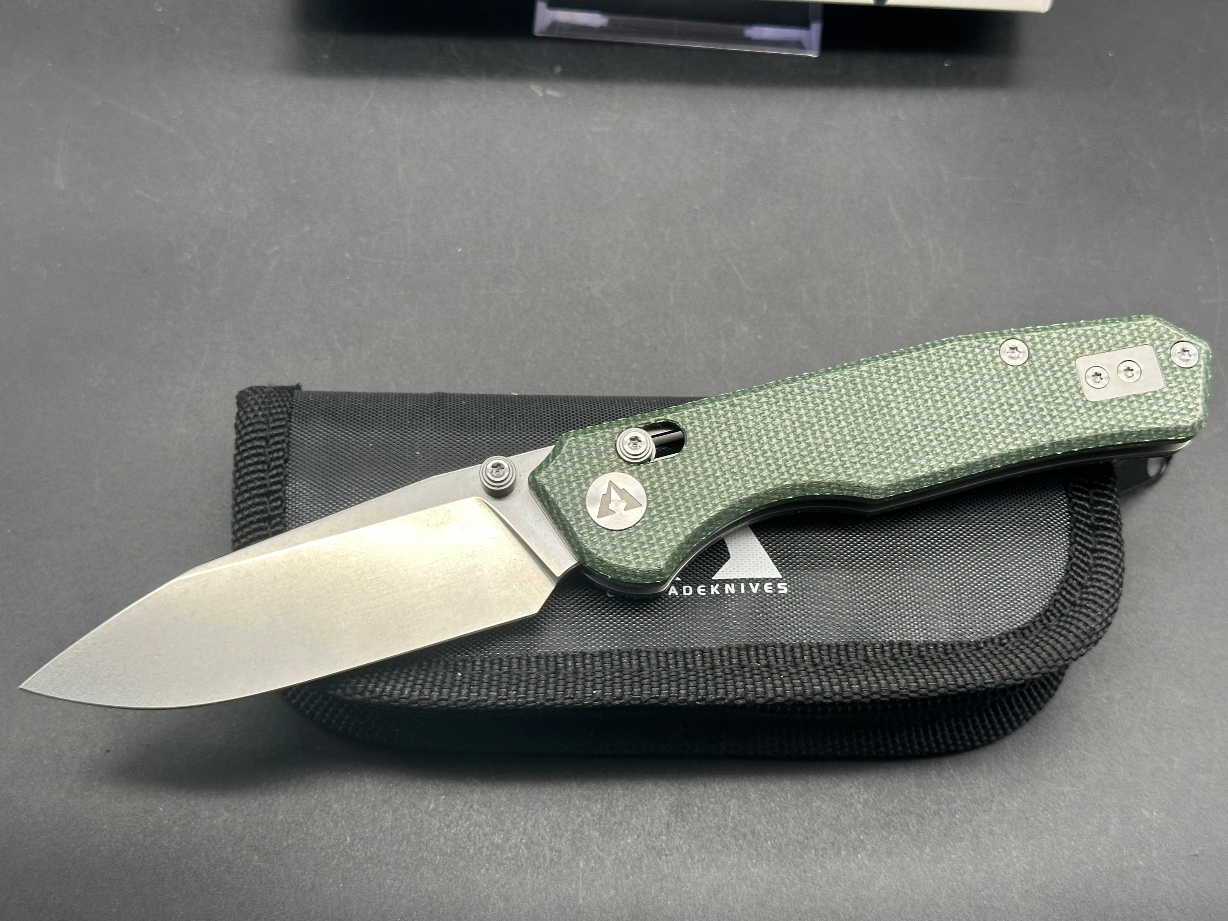 CMB Explorer Folding Knife with Micarta Handle & 14C28N Stainless Steel Blade - Plain Edge for Camping, Hiking, and Everyday Carry (EDC)