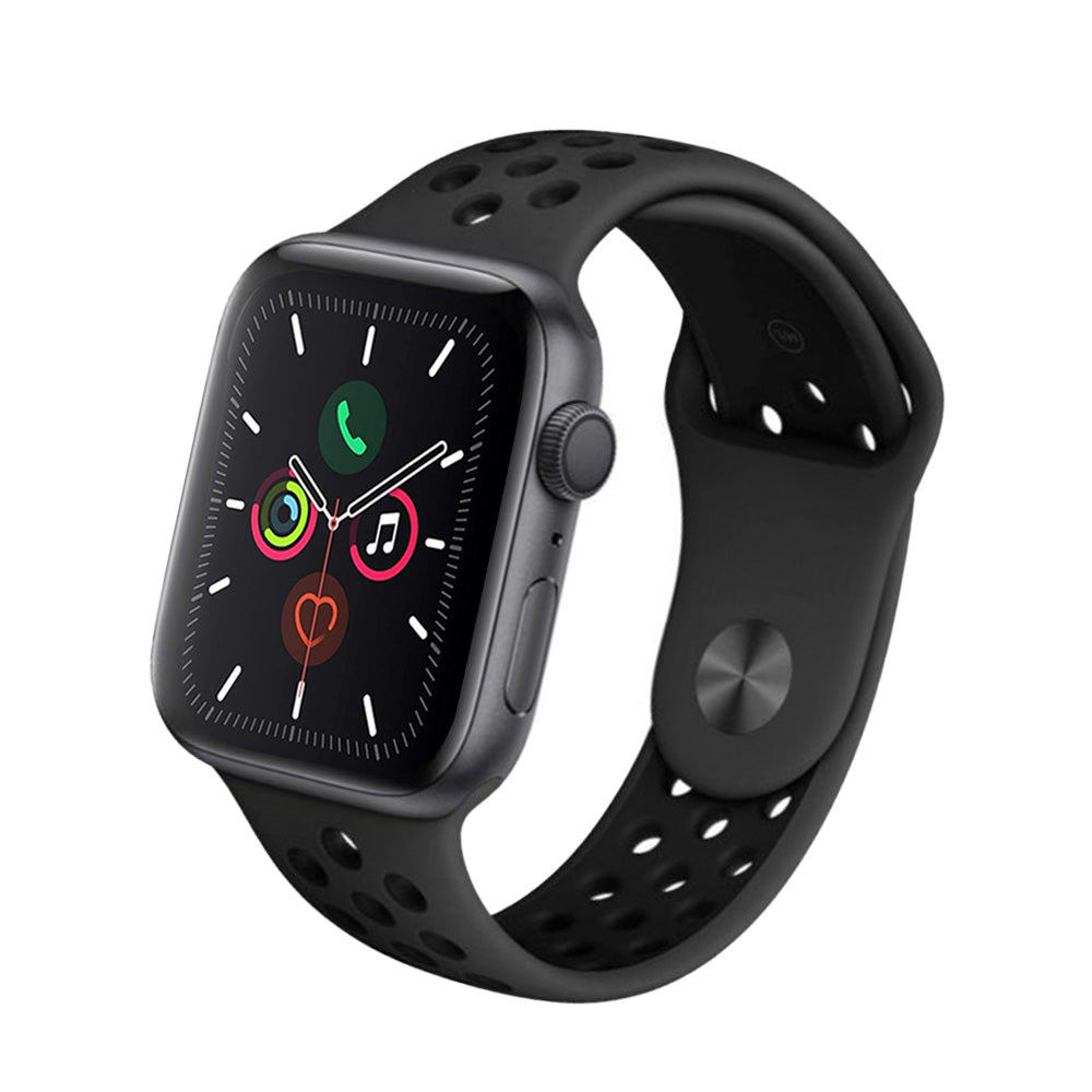 Apple Watch Series 5 Aluminum Nike Edition GPS Smartwatch - Fitness Tracker, Heart Rate Monitor & Swimproof Design for Running, Swimming & Active Lifestyle
