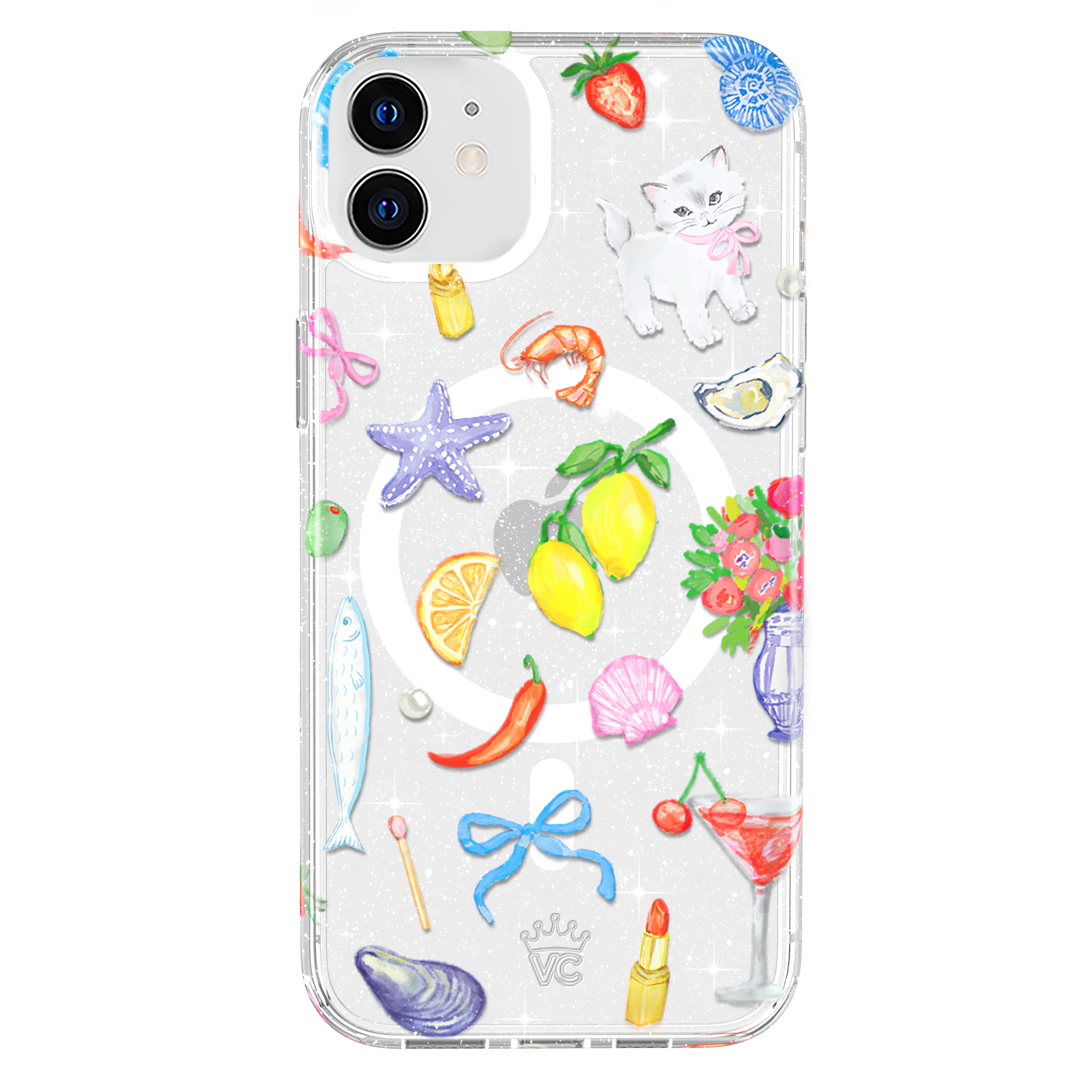 Dolce Vita Glitter iPhone Case - Sparkly Protective Phone Cover for iPhone 14/13/12/11 Pro Max - Fashion Accessory for Women & Girls - Perfect for Parties, Gifts & Everyday Use