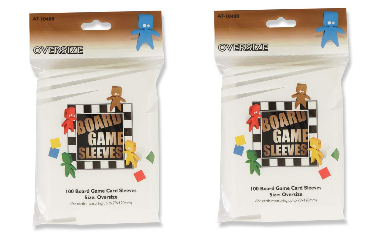 2 Packs Arcane Tinmen Board Game Sleeves - 100 ct Oversize Card Protectors for MTG, Yu-Gi-Oh & Collectible Cards - Premium Quality Sleeves for Gaming & Card Storage