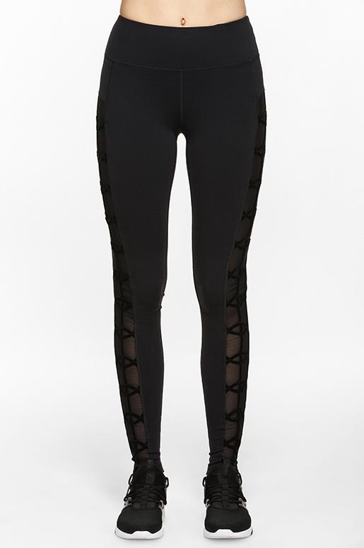 High Waist Chain Detail Leggings for Women - Trendy Yoga Pants with Stylish Metallic Accents - Perfect for Workout, Gym, Yoga & Casual Wear