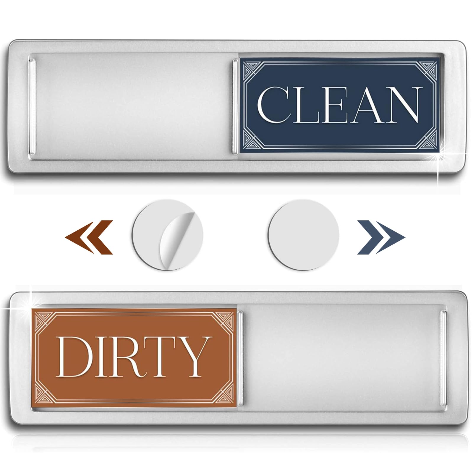 Dishwasher Magnet Clean Dirty Sign - Easy to Read Strong Magnetic Kitchen Decor for Dishwasher | Perfect for Home, Office & RV Use