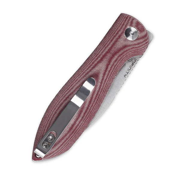 Kizer Infinity Folding Knife - Red Micarta Handle, EDC Pocket Knife for Outdoor, Camping, and Everyday Carry