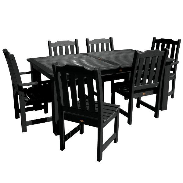 Lehigh 7-Piece Rectangular Outdoor Dining Set - Patio Furniture for Garden, Backyard, Poolside & BBQ Gatherings