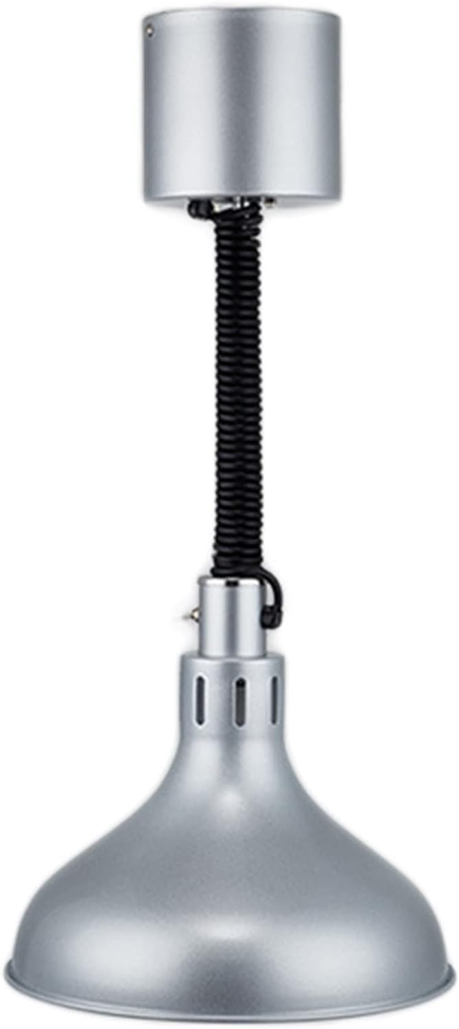 Commercial Food Heat Lamp - Retractable Hanging Food Warmer for Catering, Restaurants & Buffets | 150W Heating Lamp for Keeping Meals Warm at Events, Parties & Food Service Counters
