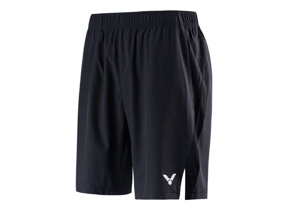 Victor R 20204C Men's Running Shorts - Breathable Quick-Dry Athletic Shorts with Pockets for Gym, Jogging & Workouts [Black]
