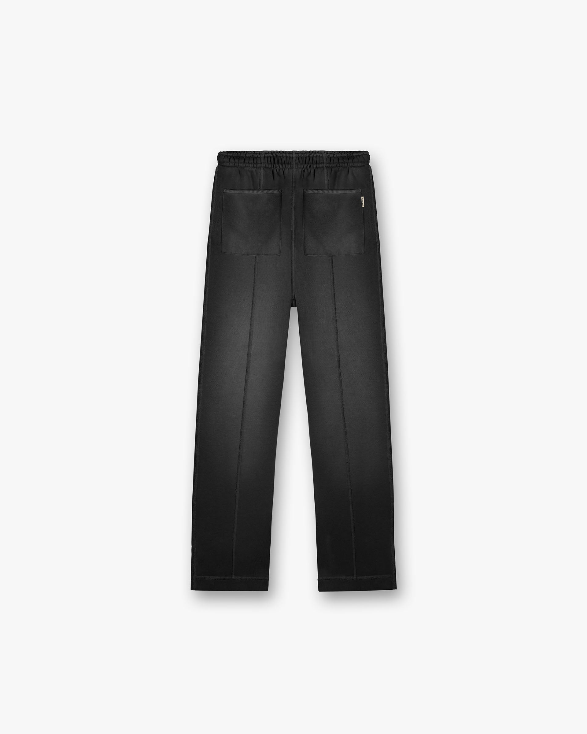 Distressed Black Stepped Hem Sweatpants for Women - Trendy High-Low Hem Joggers for Casual Wear, Lounge & Street Style