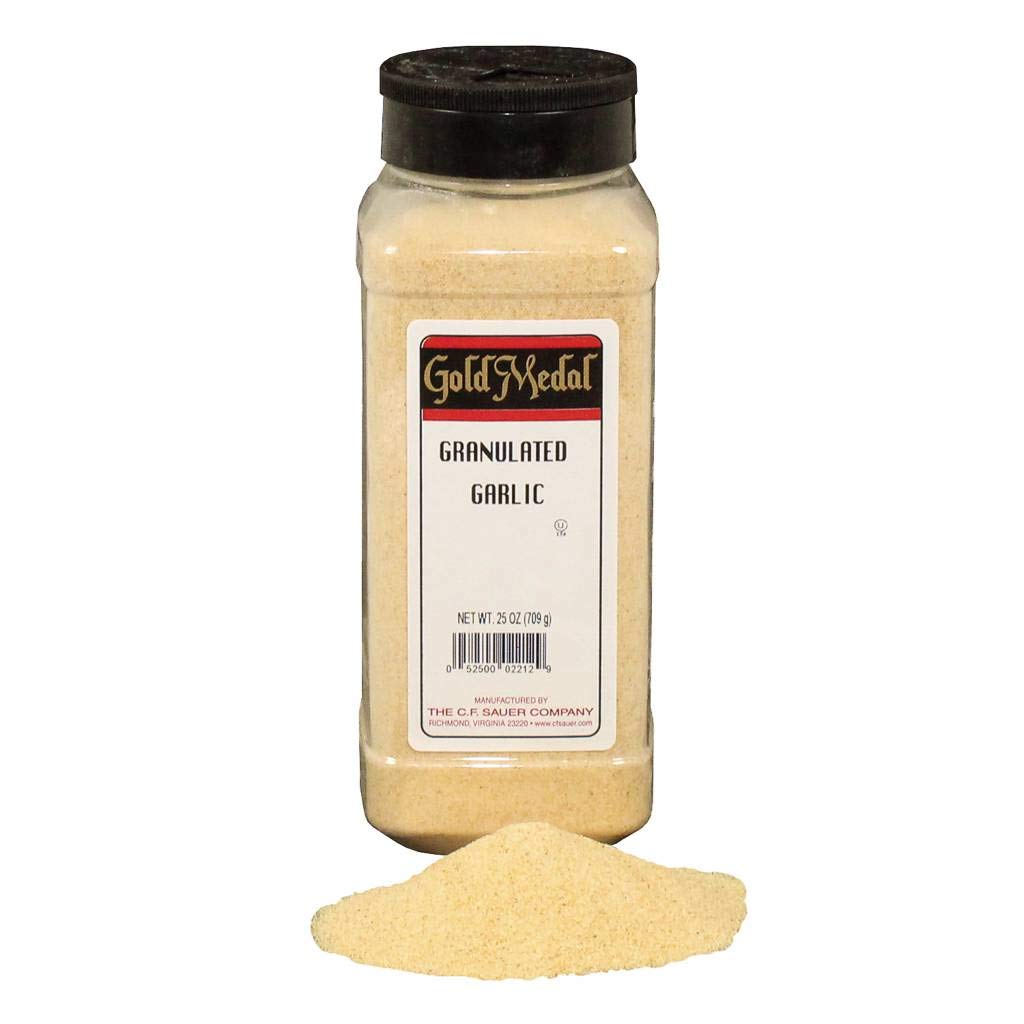 C.F. Sauer Foods Granulated Garlic - 6 Pack Bulk Size | All-Natural Garlic Powder for Cooking, Baking & Seasoning | Perfect for Restaurants, Home Chefs & Meal Prep