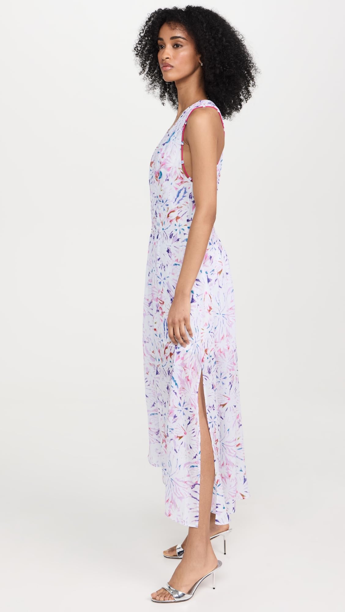IRO Women's Laini Dress - Elegant Flowy Midi Dress with V-Neck & Long Sleeves | Perfect for Parties, Weddings & Date Nights