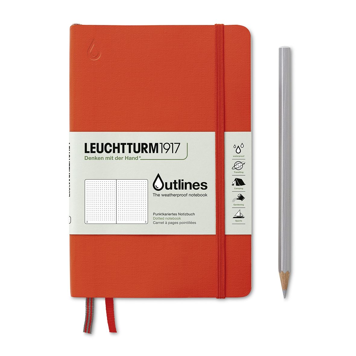 Leuchtturm Outlines Notebook - Dotted Nautical Chart Paper for Journaling, Sketching & Note Taking - Perfect for Bullet Journals, Planners & Creative Projects