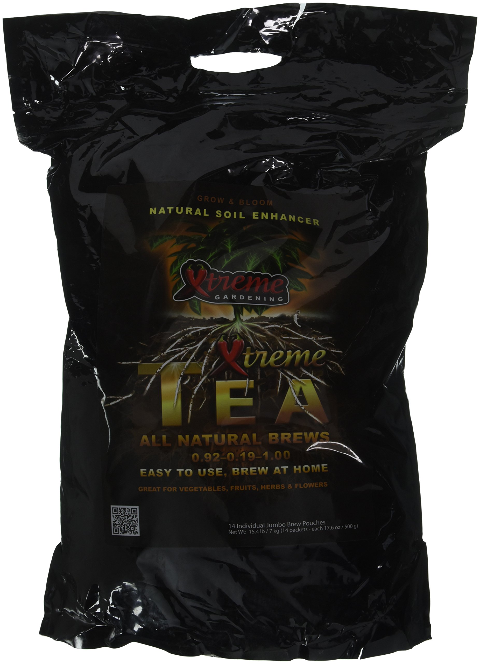 Xtreme Gardening RT8106 Organic Compost Tea Brews 500g - Nutrient-Rich Plant Food for Indoor & Outdoor Gardening, Hydroponics, and Soil Enrichment