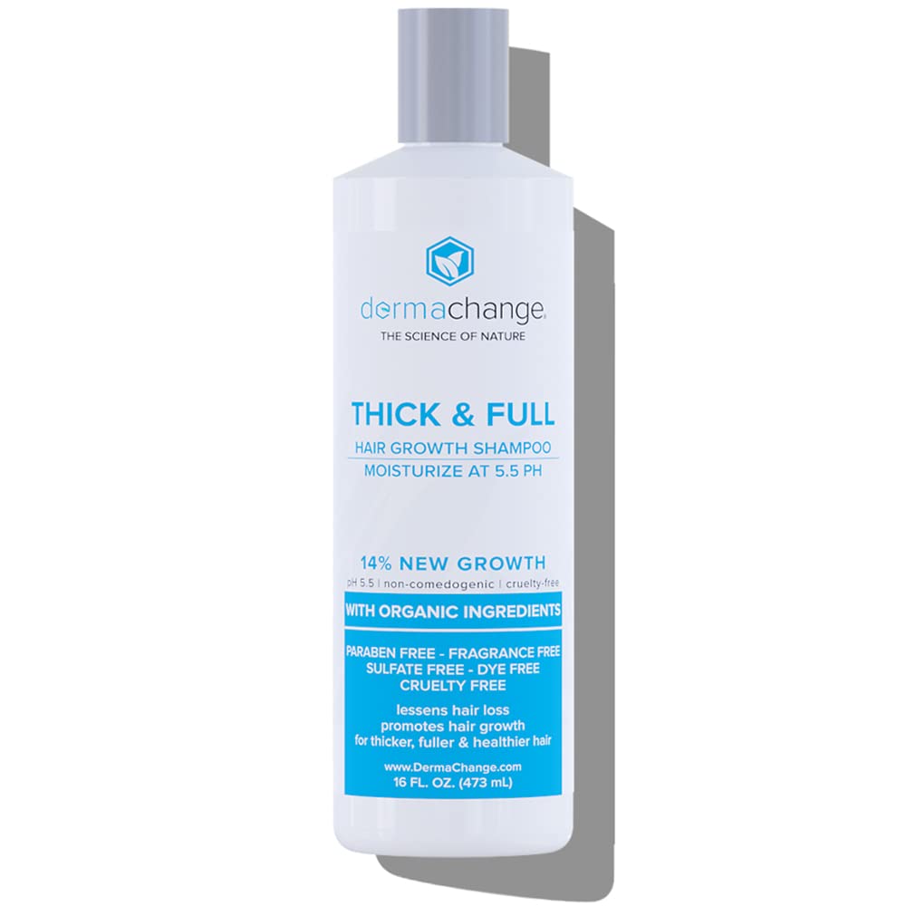 Hair Growth Shampoo for Thinning & Hair Loss - Sulfate-Free Volumizing Shampoo for Men & Women - Thickening Treatment with Aloe Vera for Color-Treated Hair (16oz) - Promotes Shinier, Healthier Hair for Daily Use & Styling