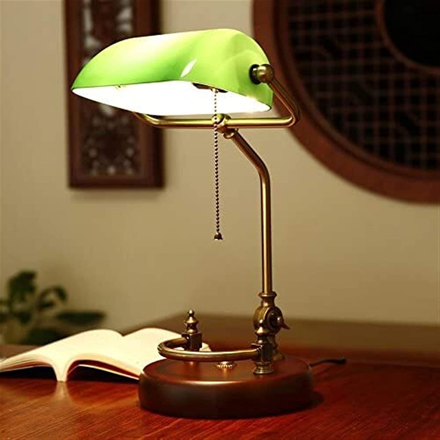 Modern LED Desk Lamp with Touch Switch - Energy Saving Adjustable Brightness for Home Office, Study, Restaurant & Bedside Reading