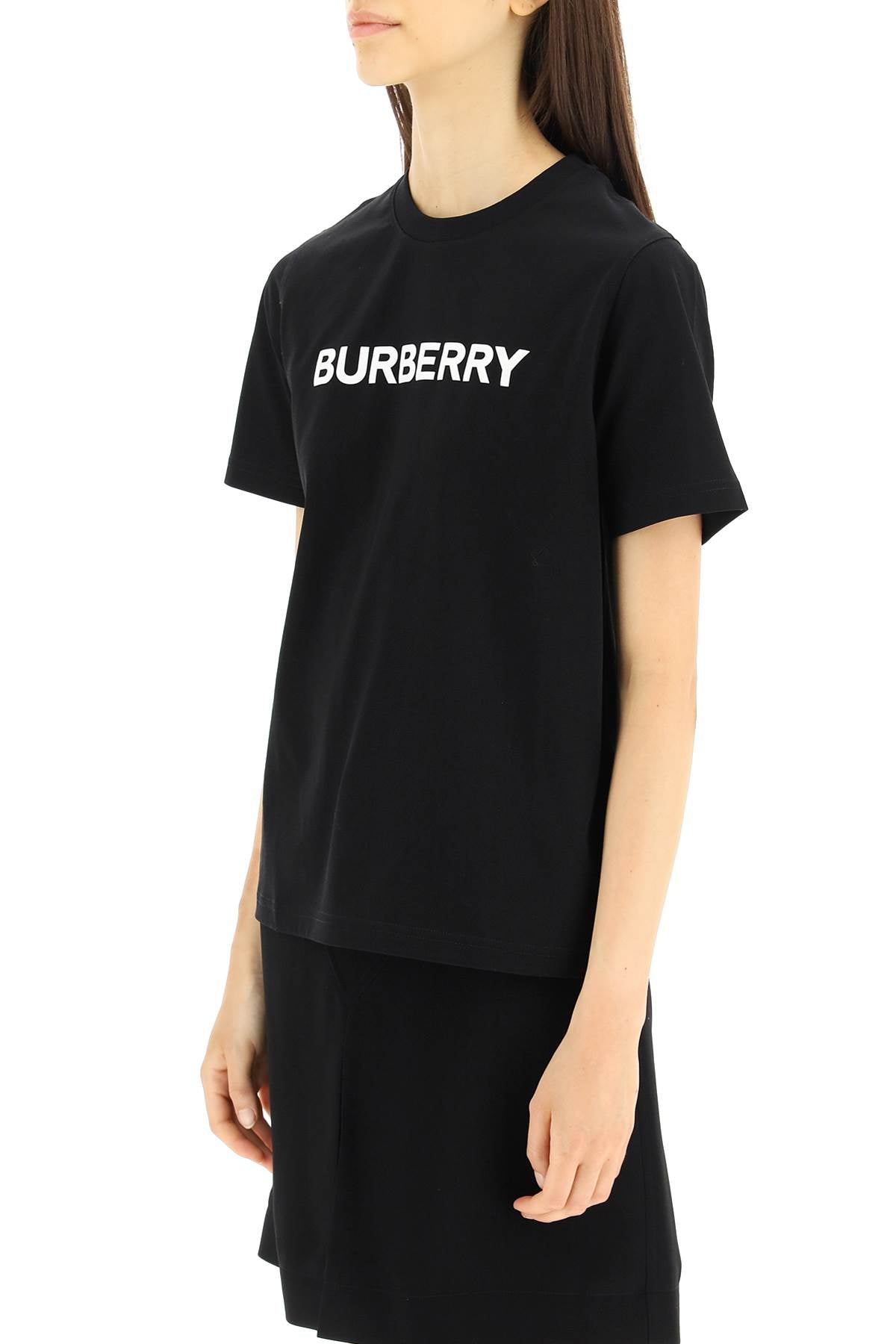 Burberry Logo T-Shirt for Men & Women | Classic Cotton Crewneck Tee with Iconic Branding | Perfect for Casual Wear, Street Style & Layering