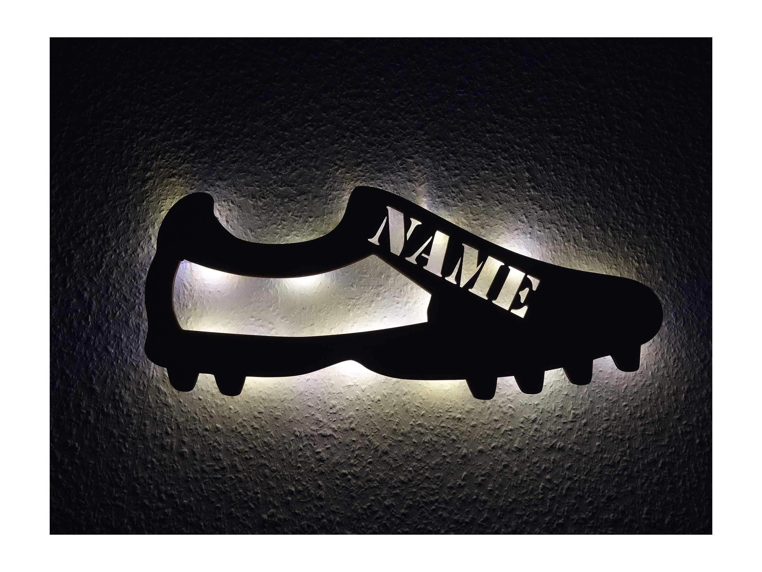 Personalized Wooden LED Cleat Night Light with Custom Name - Perfect for Kids' Bedrooms, Nurseries, and Home Decor Gifts