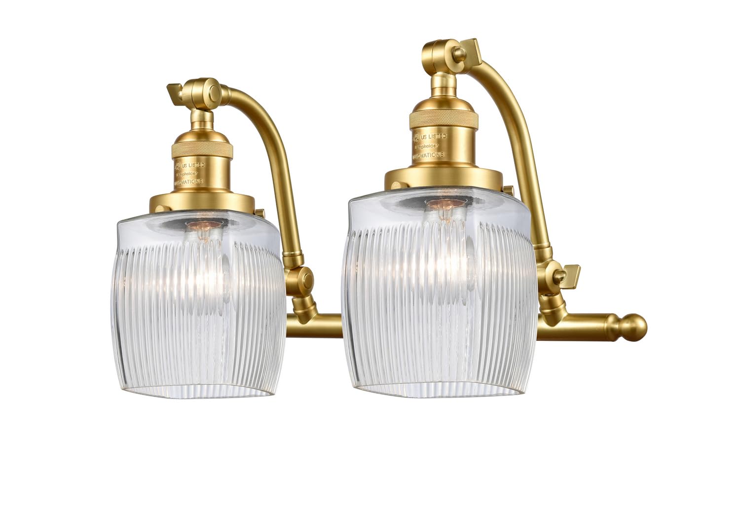Colton 2 Light Bathroom Vanity Light - 515-2W-SG-G302 - Modern Sconce Lighting for Bathroom Mirror, Perfect for Vanity Makeup Area and Powder Room Decor