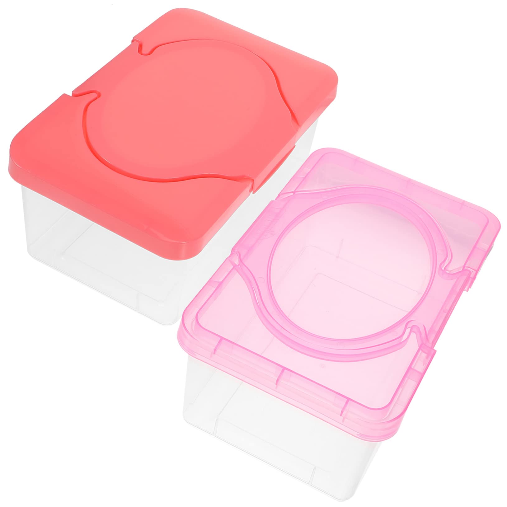Cabilock 6-Pack Plastic Wipe Dispenser Box - Baby Diaper Wipes Holder & Bathroom Tissue Container for Nursery, Changing Table & Home Use