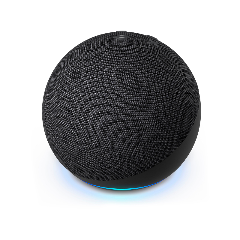 Amazon Echo Dot (5th Gen) Smart Speaker with Alexa - Black | Compact Smart Home Hub for Music, News & Smart Devices | Perfect for Bedroom, Kitchen & Office