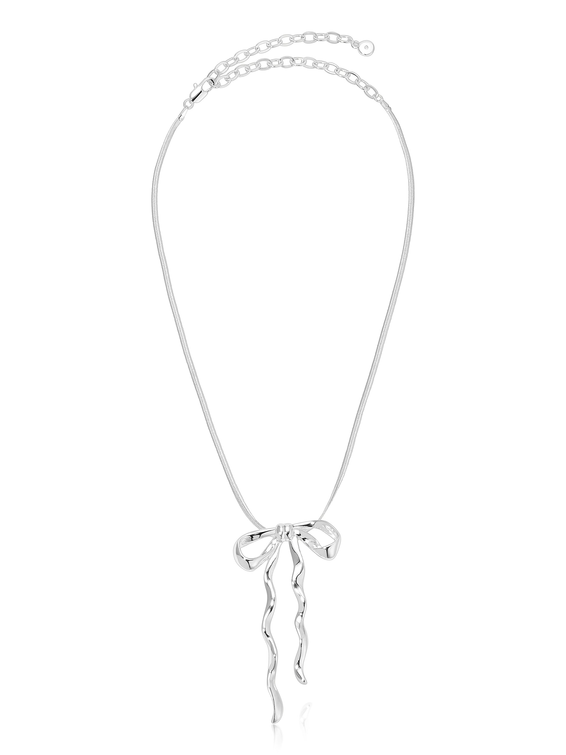 Bow Organica Pendant Necklace - Elegant Handmade Jewelry for Women | Perfect Gift for Birthday, Anniversary & Special Occasions