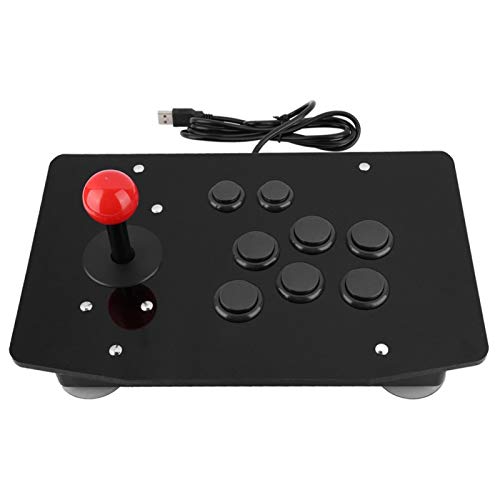 ASixxsix Arcade Game Controller - Black Acrylic Shell Joystick for Retro Gaming | Perfect for MAME, Raspberry Pi & Home Arcade Setup