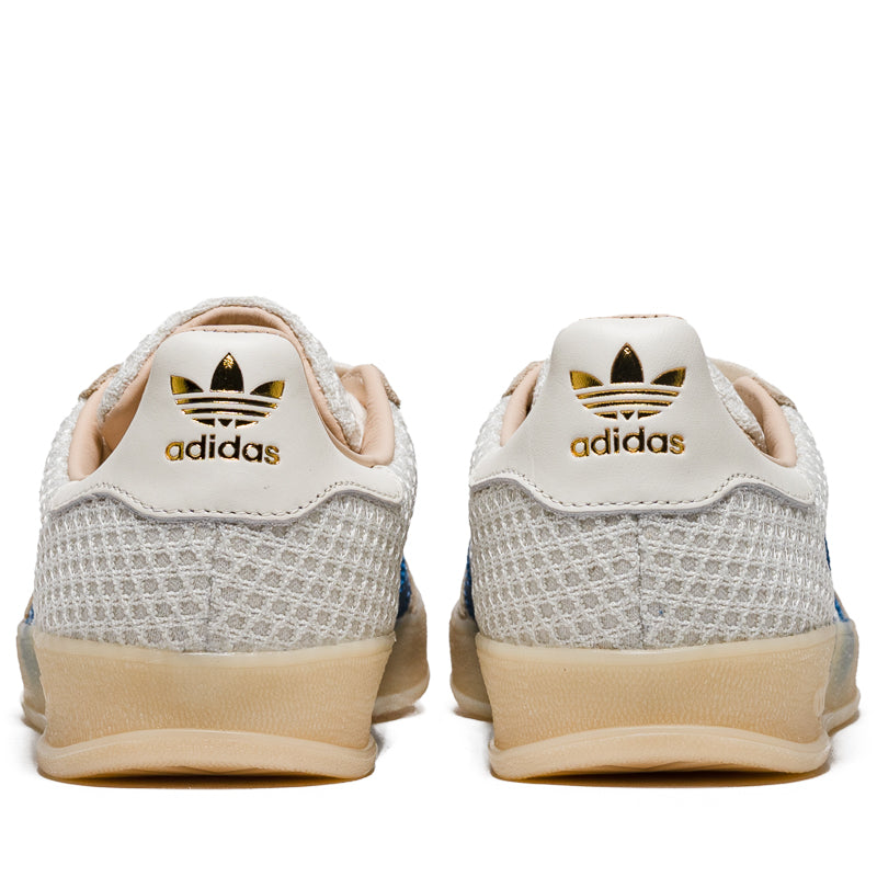 Adidas Gazelle Indoor Sneakers - Off White & Focus Blue - Comfortable Casual Shoes for Men & Women - Perfect for Gym, Running & Everyday Wear