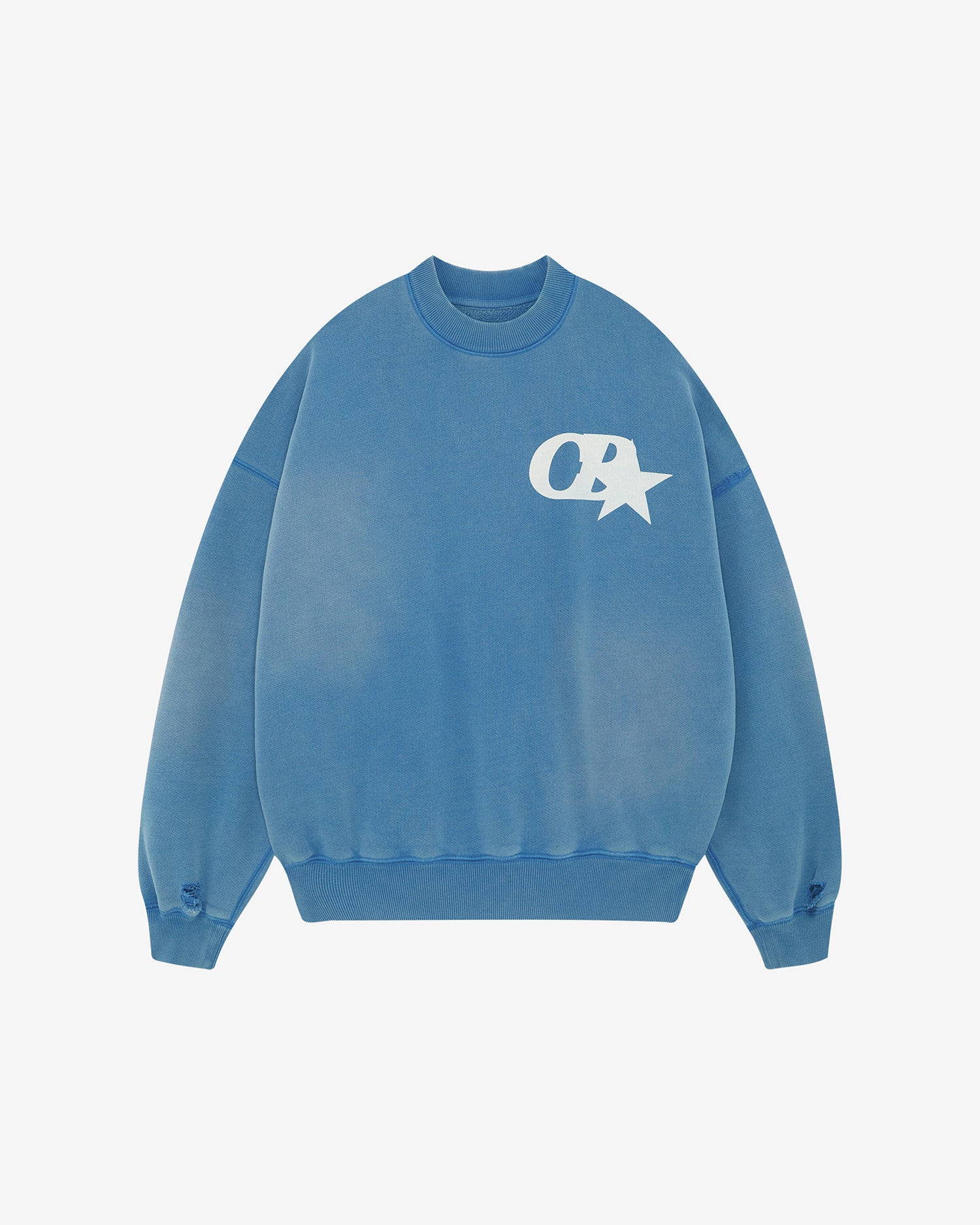 CB STAR Distressed Sweatshirt for Men & Women - Vintage Style Pullover Hoodie for Casual Wear & Street Fashion