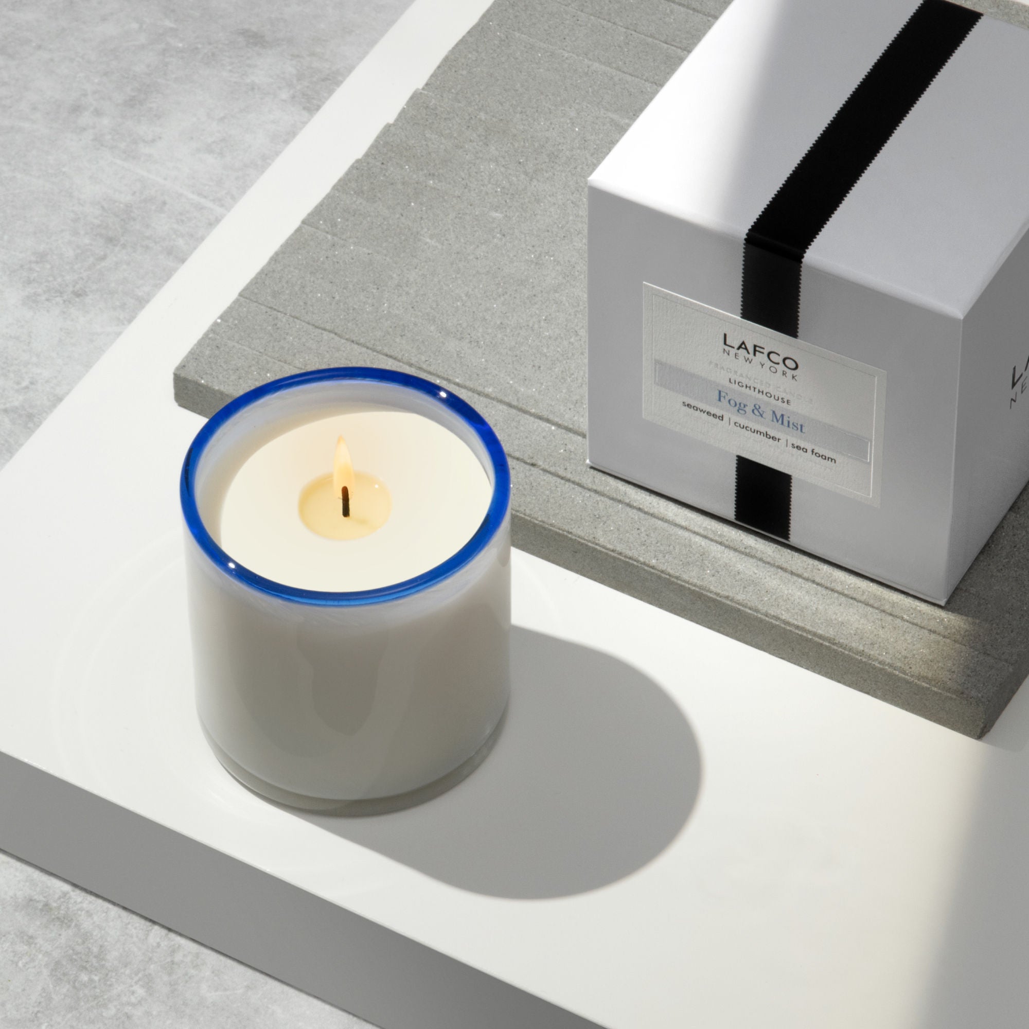 Premium Fog and Mist Scented Soy Wax Candle - Long Lasting Aromatherapy for Relaxation & Home Decor - Perfect for Bedroom, Bathroom & Living Room