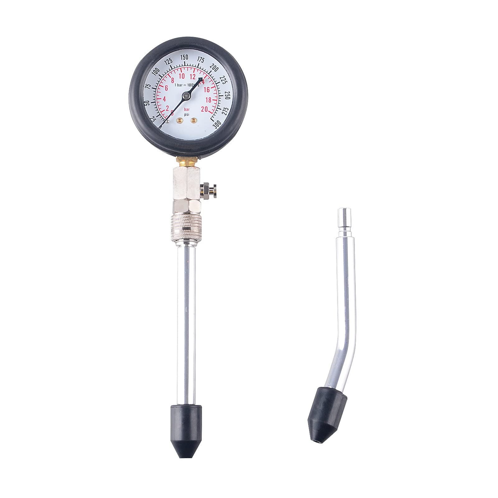 Professional Gasoline Engine Compression Tester Kit - Automotive & Motorcycle Diagnostic Tool for Cars, Trucks, Bikes - Perfect for Mechanics, DIY Enthusiasts, and Vehicle Maintenance