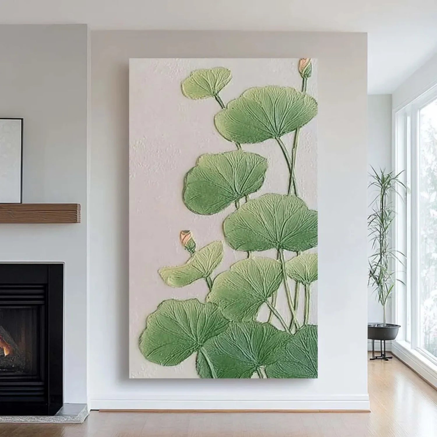 Abstract Flower and Tree Texture Canvas Wall Art - Modern Home Decor for Living Room, Bedroom & Office | FT 220