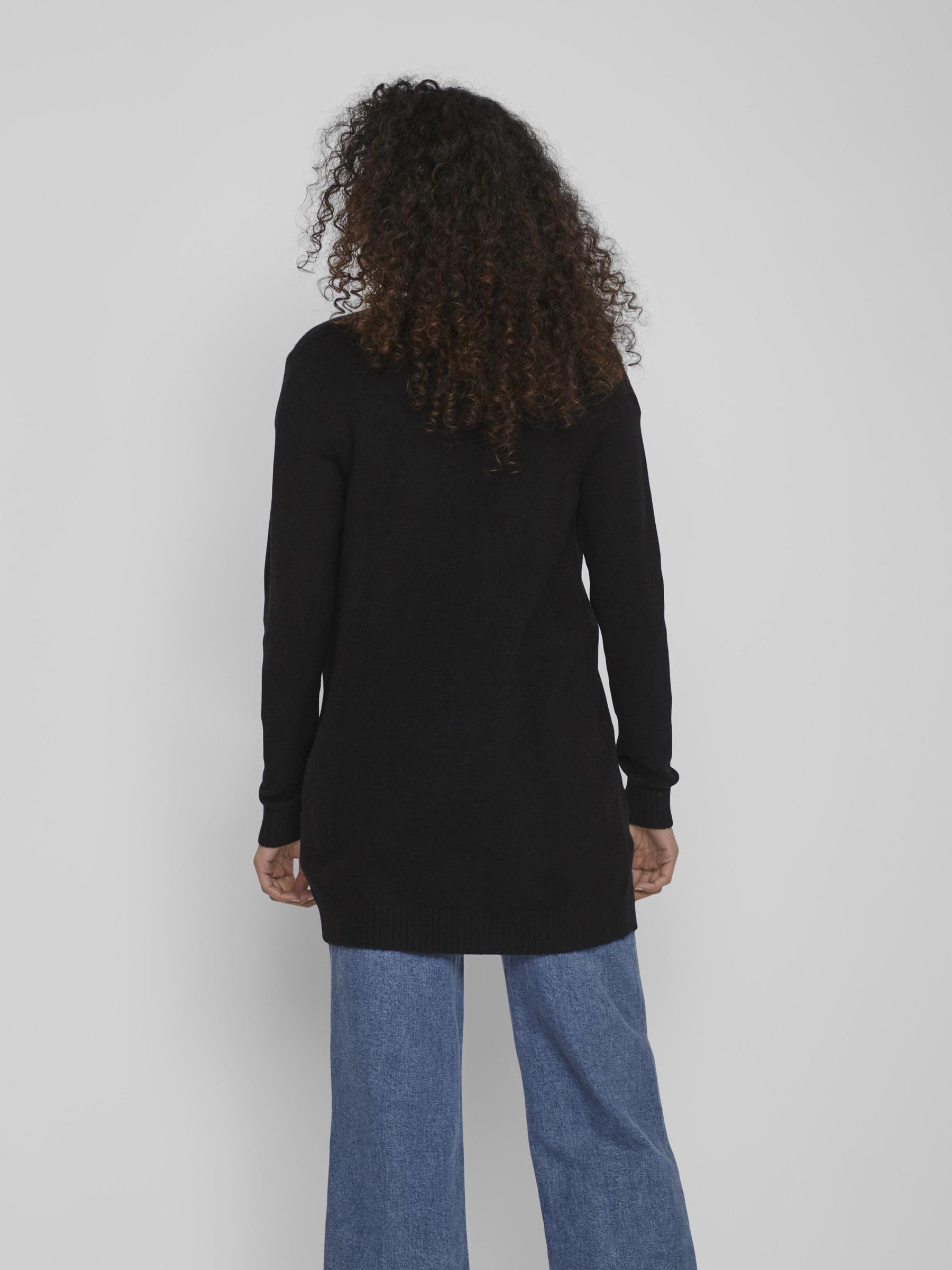 Women's Open Front Cardigan Sweater - Soft & Stylish Knit Wrap for Casual Outfits | Perfect for Office, Date Night & Layering | Black