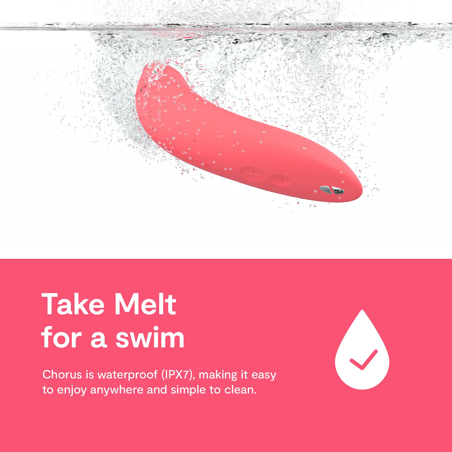 We-Vibe Melt Clitoral Stimulator - App Controlled Clit Sucker Vibrator for Women & Couples | 12 Intensity Levels, Long Distance Play | Pink Adult Sex Toy for Solo & Partner Use - Perfect for Bedroom Fun & Remote Intimacy